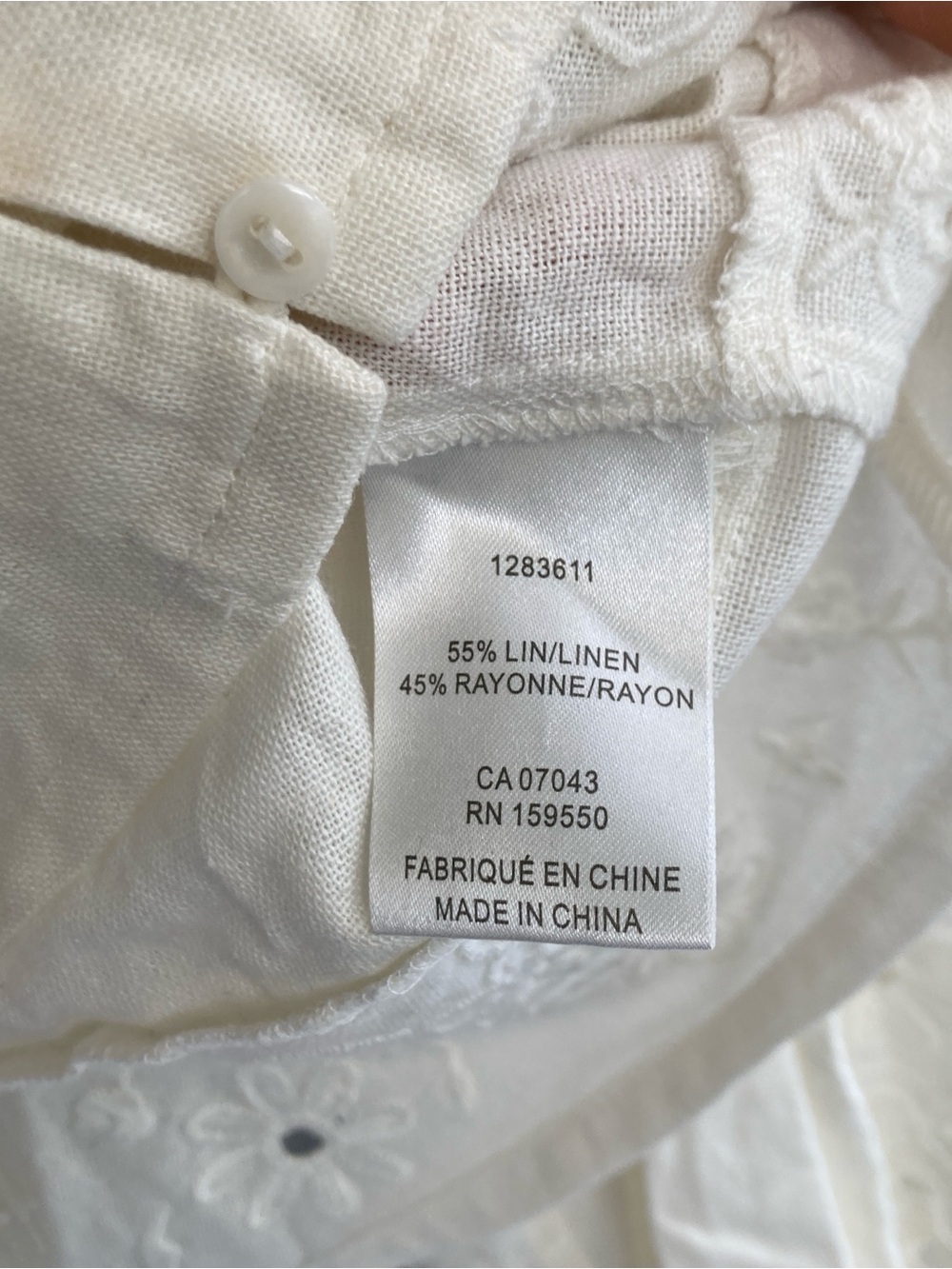 House of Harlow linen top cream - Picture 5 of 8